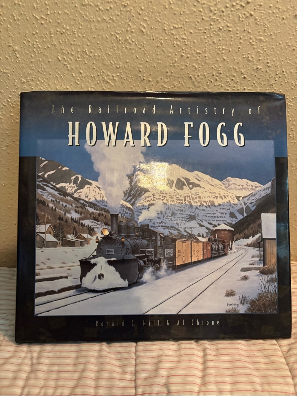 Railroad Art Coffee Table Book - Blue